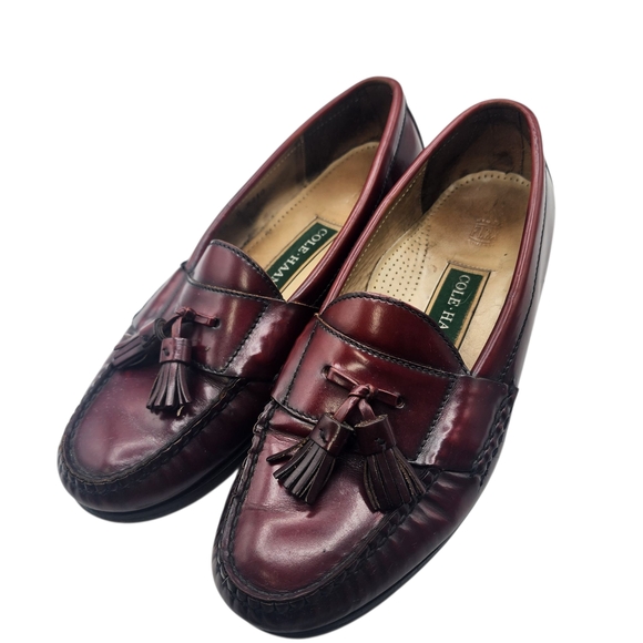 Cole Haan Men's Burgundy Loafers Size 9‎ 5 D - Picture 1 of 9
